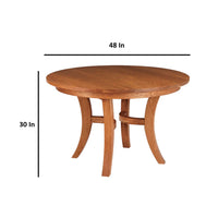 Wooden Dining Table 2-Seater Set for Dining Room in Natural Finish