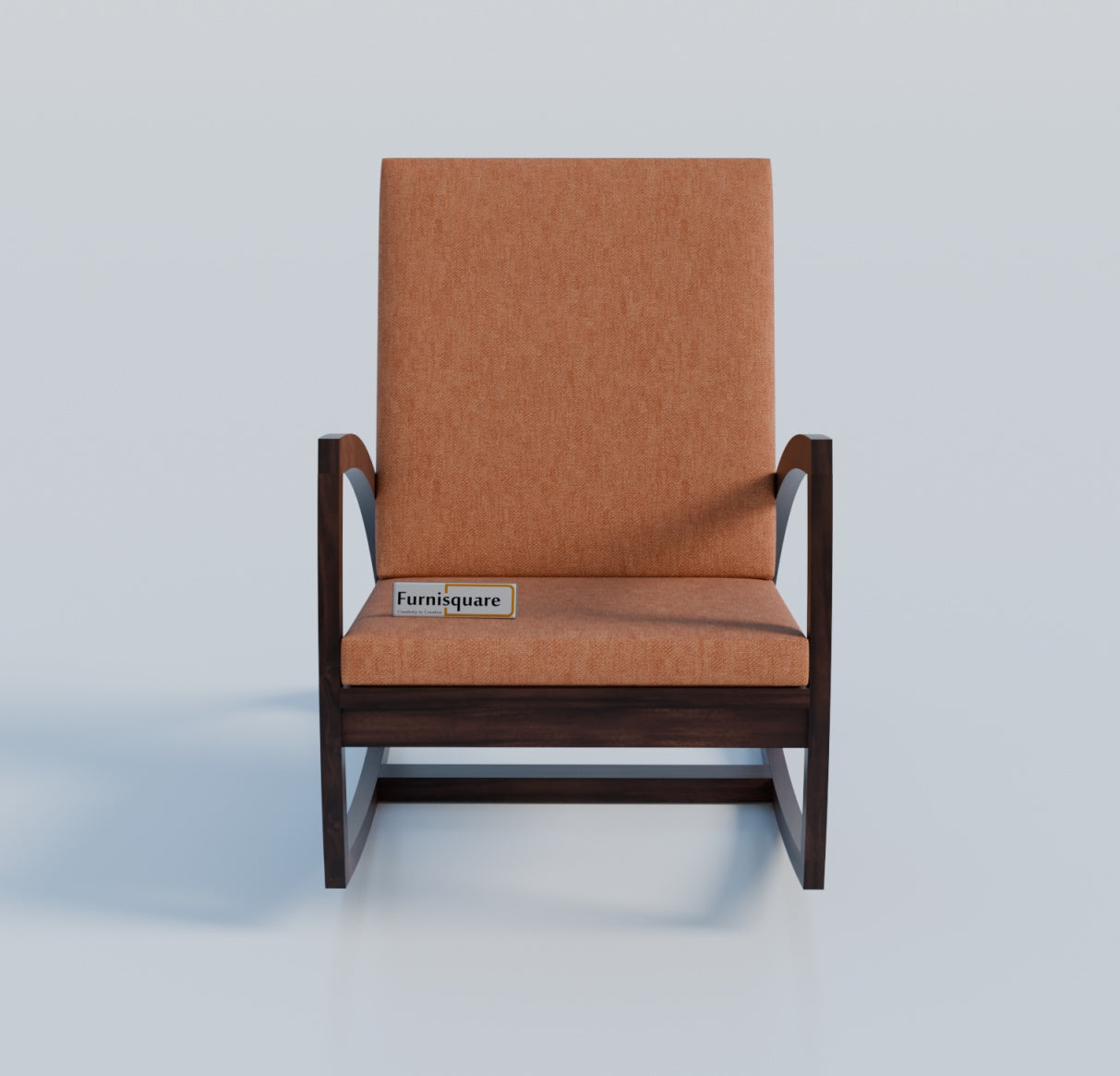 Solid Wood Rocking Arm Rest Chair for Living Room