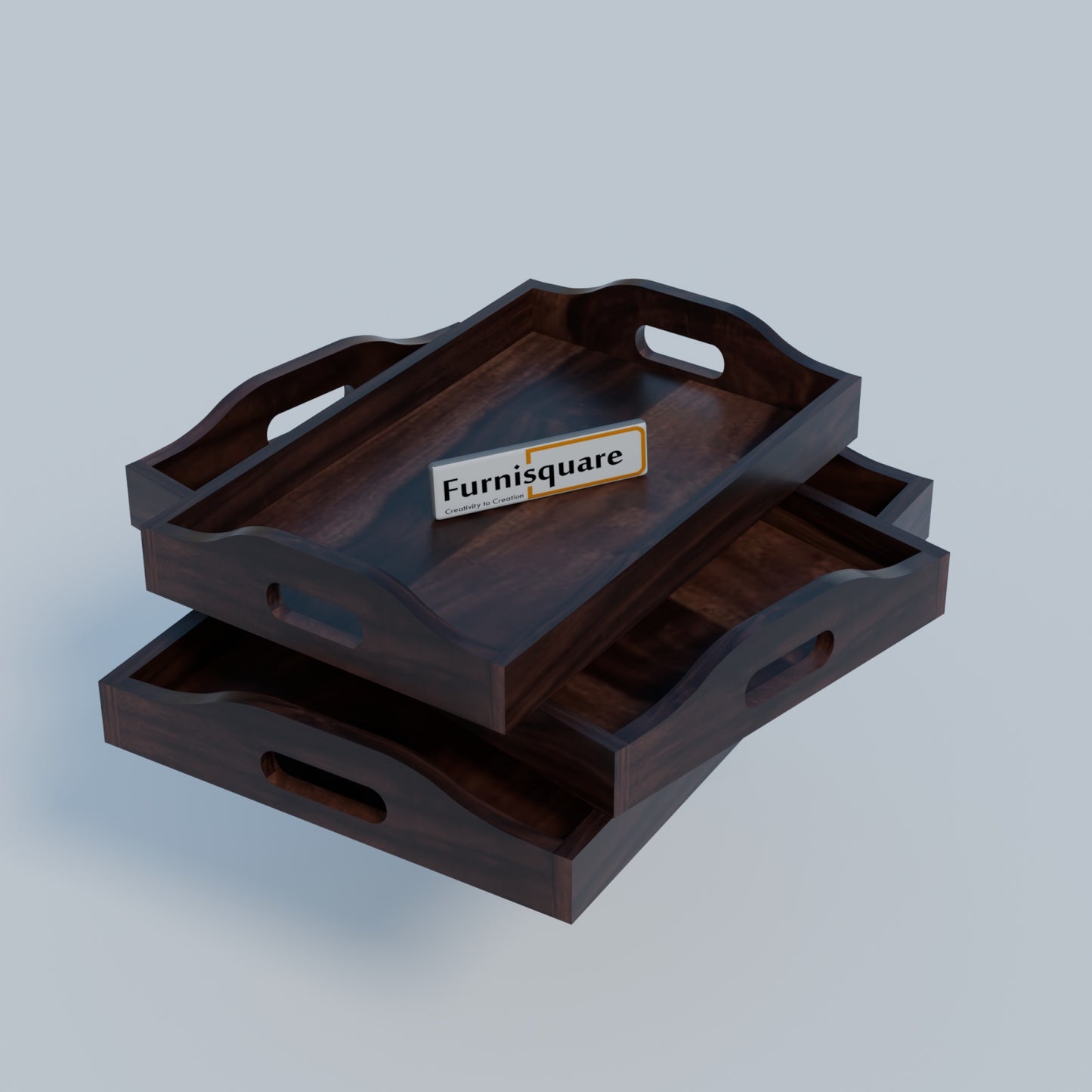Wooden Serving Tray Set for Kitchen Accessories