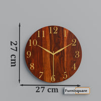 Wooden Round Wall Clock