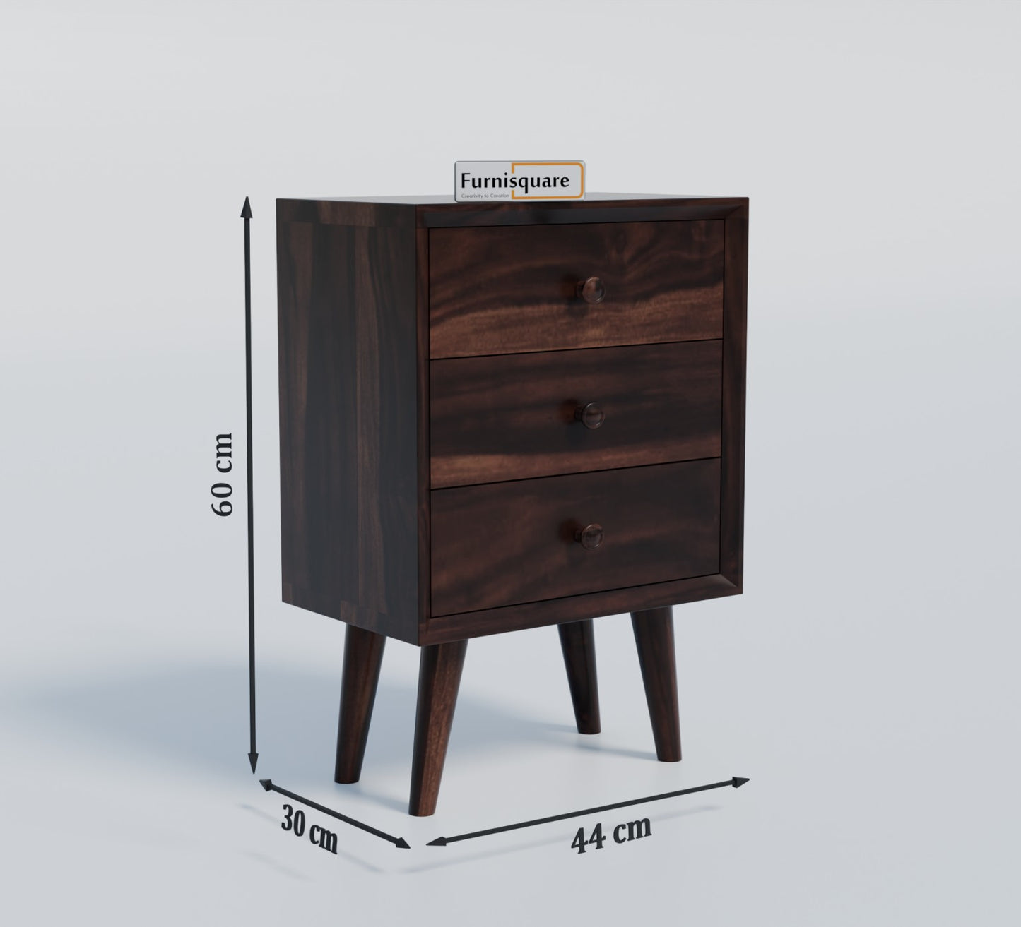Sheesham Wood Bedside Table for Bedroom