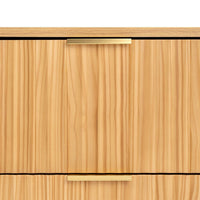 Wooden Bedside Table with Drawer in Natural Oak Finish