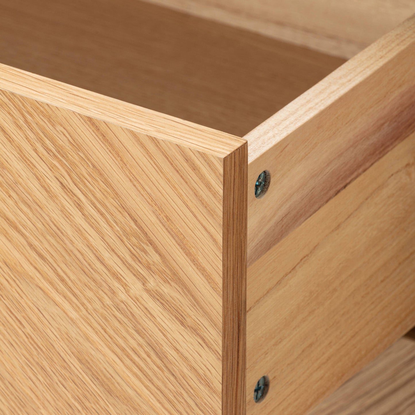Wooden Chest of Drawer for Living Storage in Natural Finish