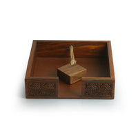Sheesham Wood Napkin Holder