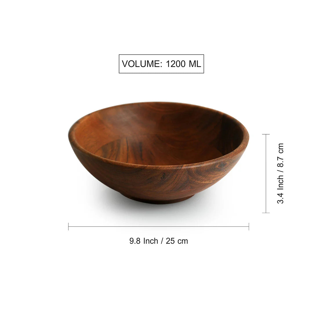 Wooden Handcrafted Serving Salad Bowl