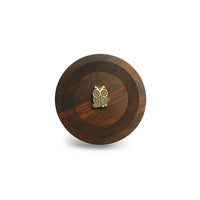 Sheesham Wood Hand Carved Spice Box with Spoon