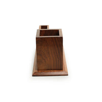 Sheesham Wood Hand-Carved Table Stationery Organizer