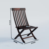 Wooden Patio Folding Chair for Living Room