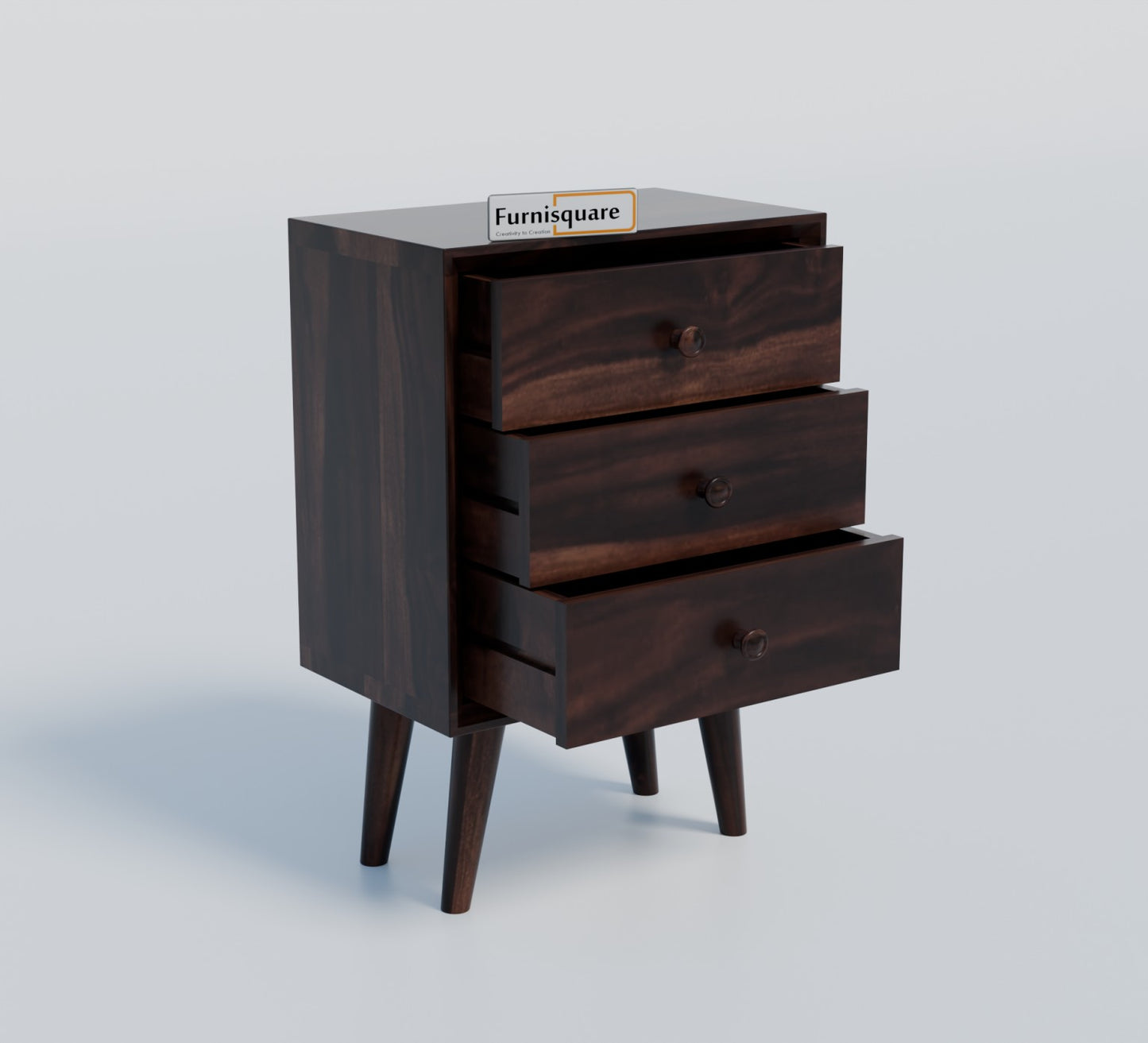 Sheesham Wood Bedside Table for Bedroom