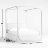 Wooden Poster Bed for Bedroom