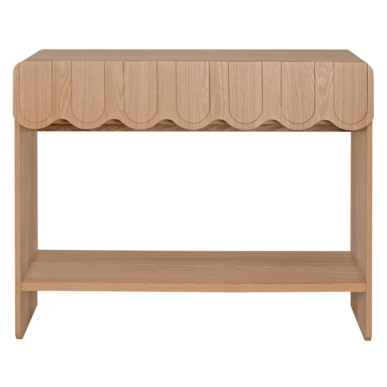 Wooden Console Table with 2 Discreet Drawers