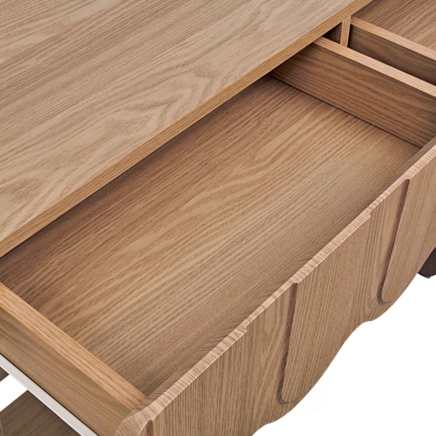Wooden Console Table with 2 Discreet Drawers