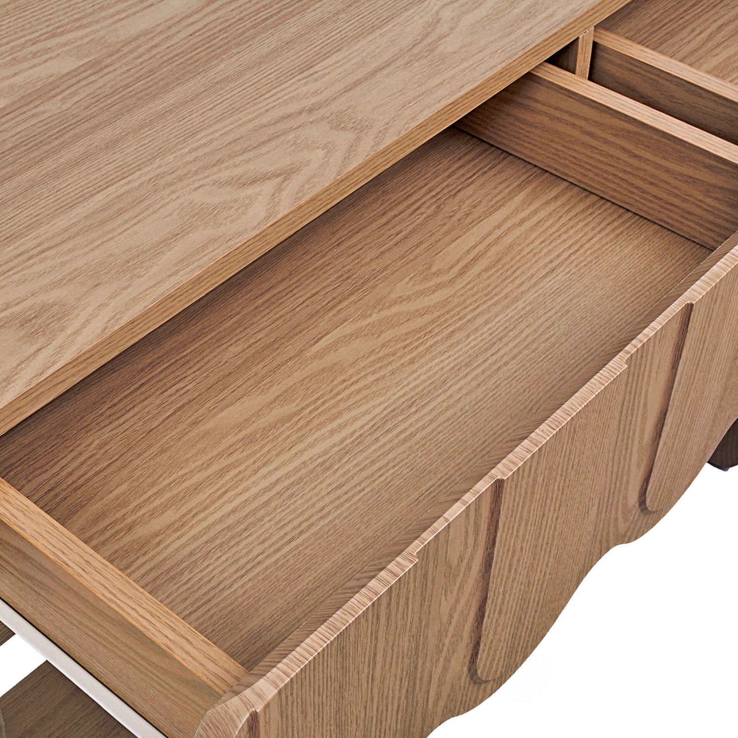 Wooden Console Table with 2 Discreet Drawers