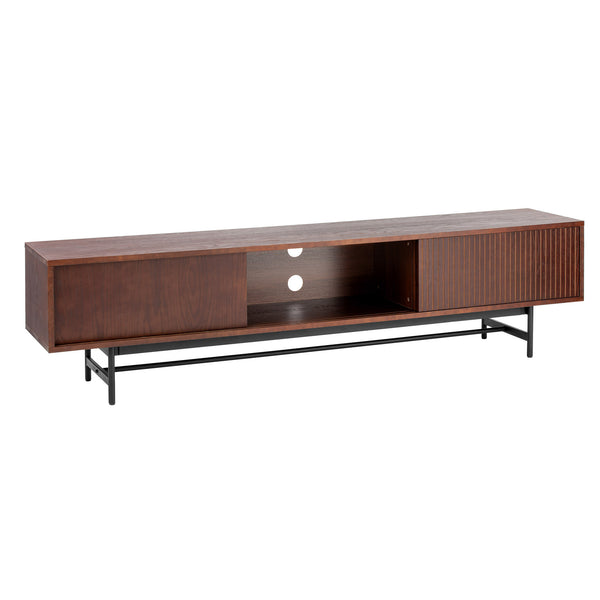 Wooden TV Unit for Living Room in Walnut Finish - alternate