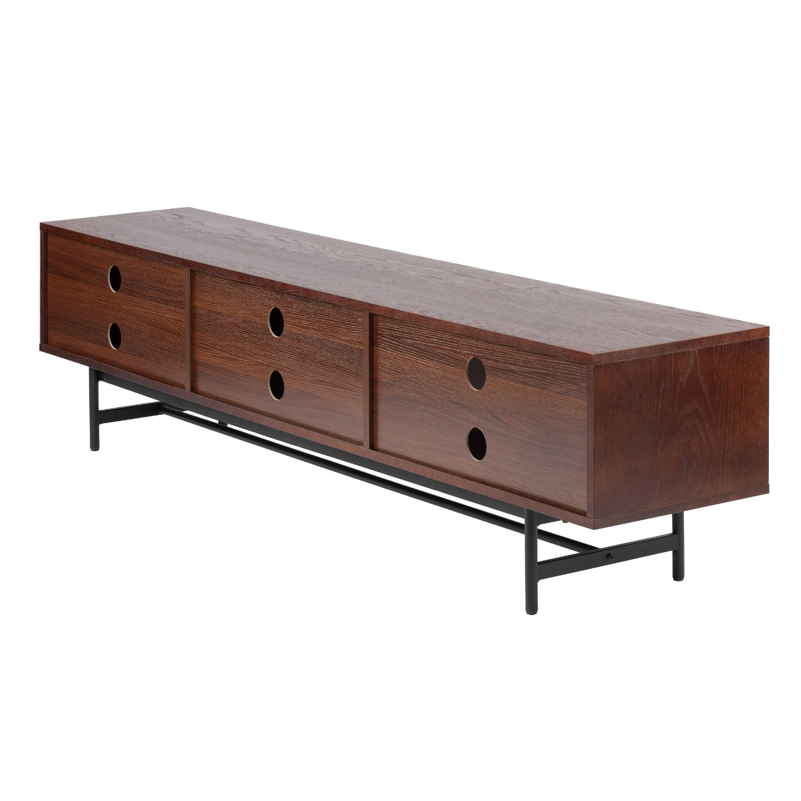 Wooden TV Unit for Living Room in Walnut Finish