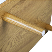 Wooden Bedside Table with Drawer in Natural Finish
