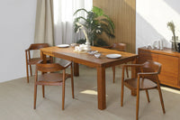 Wooden Dining Table 4-Seater Set for Dining Room