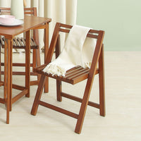 Solid Wood Folding Chair in Natural Finish