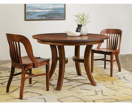 Wooden Dining Table 2-Seater Set for Dining Room in Natural Finish