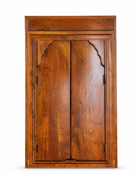 Handcrafted Carved Wooden Double Door Window