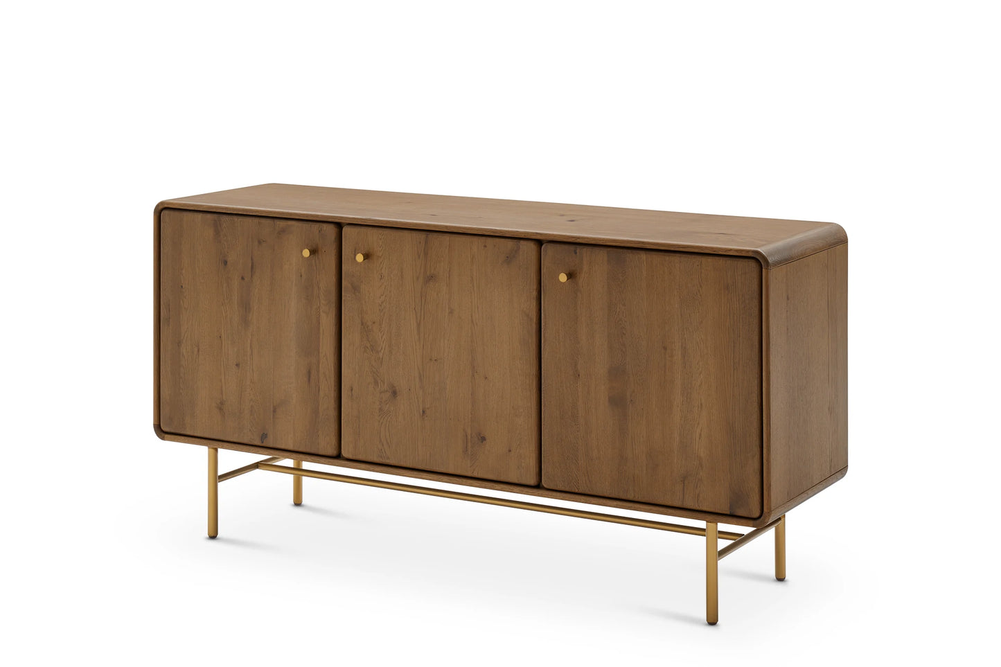 Solid Wood Crockery Unit with Storage for Living Room