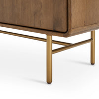 Solid Wood Crockery Unit with Storage for Living Room