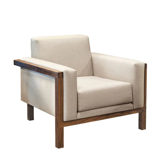 Solid Wood Single Seater Sofa for Living Room