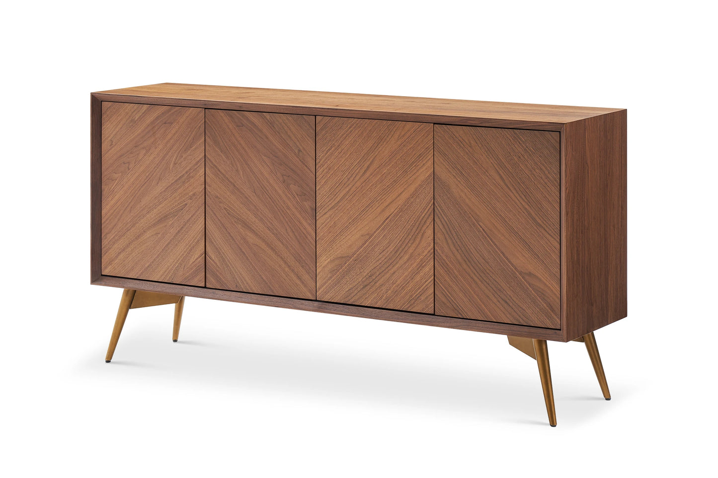 Solid Wood Sideboard Cabinet with Storage for Living Room