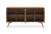 Solid Wood Sideboard Cabinet with Storage for Living Room