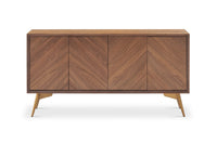 Solid Wood Sideboard Cabinet with Storage for Living Room