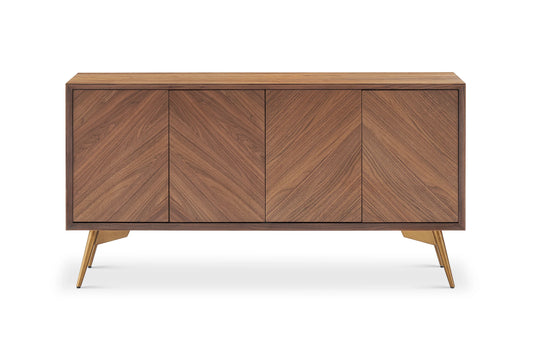 Solid Wood Sideboard Cabinet with Storage for Living Room
