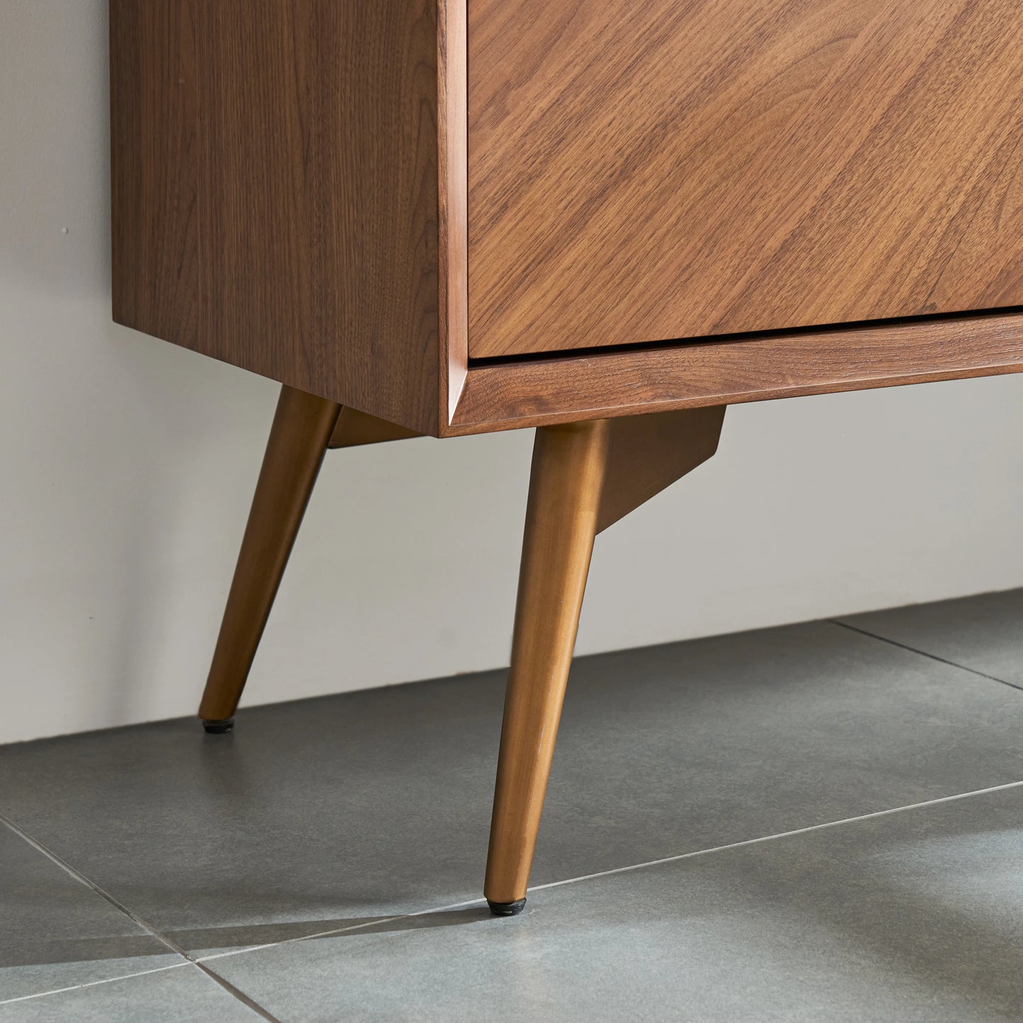 Solid Wood Sideboard Cabinet with Storage for Living Room