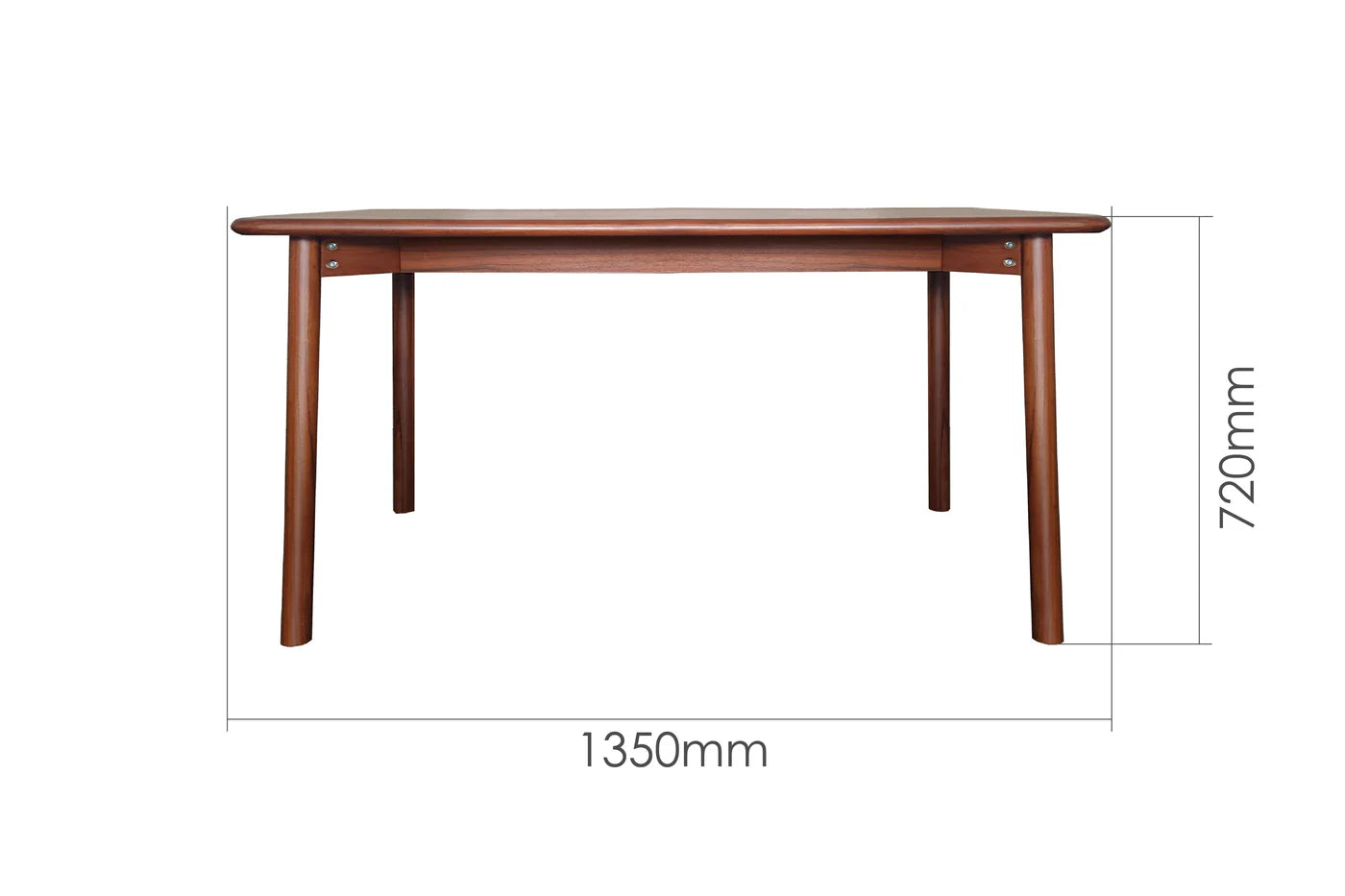 Solid Wood Dining Table 4-Seater Set for Dining Room in Natural Finish