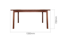 Solid Wood Dining Table 4-Seater Set for Dining Room in Natural Finish