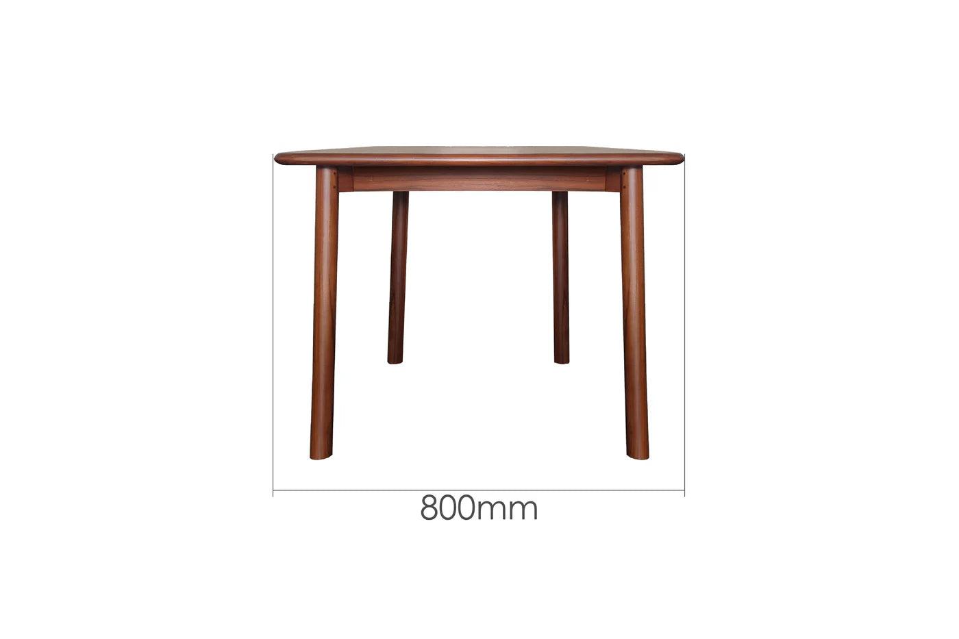 Solid Wood Dining Table 4-Seater Set for Dining Room in Natural Finish