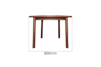 Solid Wood Dining Table 4-Seater Set for Dining Room in Natural Finish
