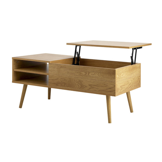 Wooden Lift-Top Coffee Table with Storage