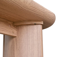 Solid Wood Console Table with Curved Leg for Living Room