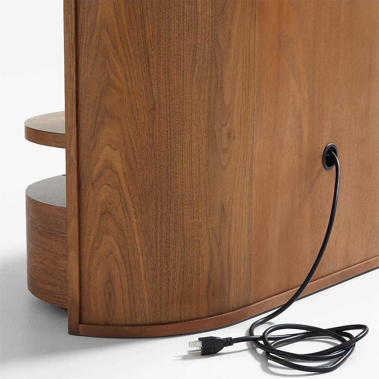 Wooden Upholstered King Size Bed with Nightstands