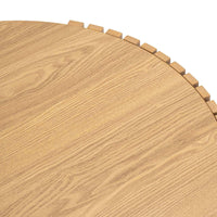 Solid Wood Round Coffee Table for Living Room