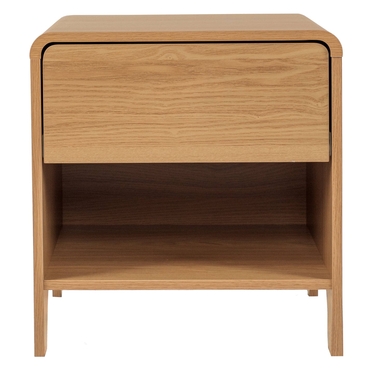 Wooden Bedside Table with Drawers for Bedroom