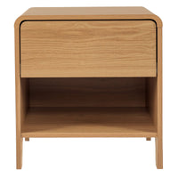 Wooden Bedside Table with Drawers for Bedroom