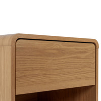 Wooden Bedside Table with Drawers for Bedroom