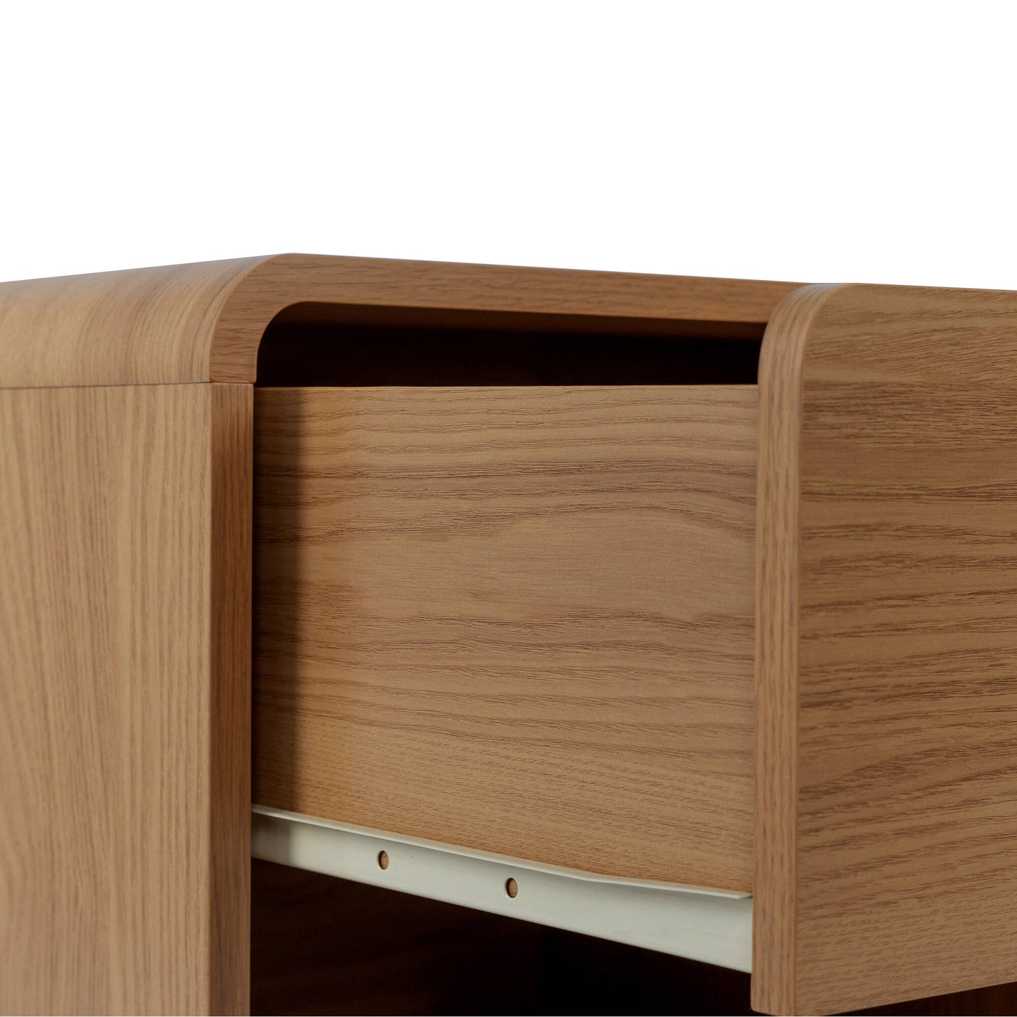 Wooden Bedside Table with Drawers for Bedroom