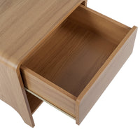 Wooden Bedside Table with Drawers for Bedroom