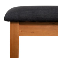 Wooden Upholstered Vanity Stool