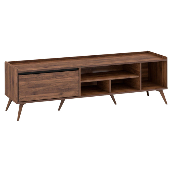 Solid Wood TV Unit for Living Room in Walnut Finish - alternate