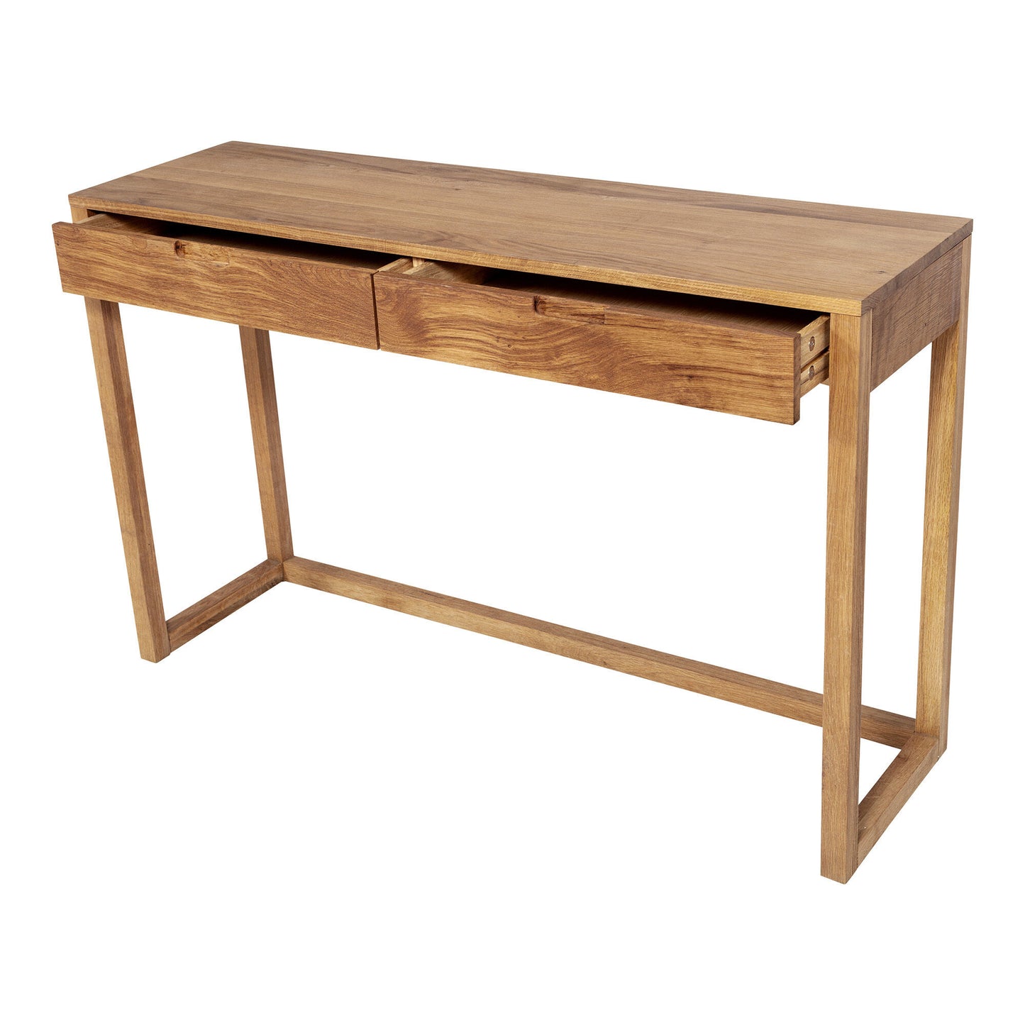 Solid Wood Console Table with 2 Drawers for Living Room