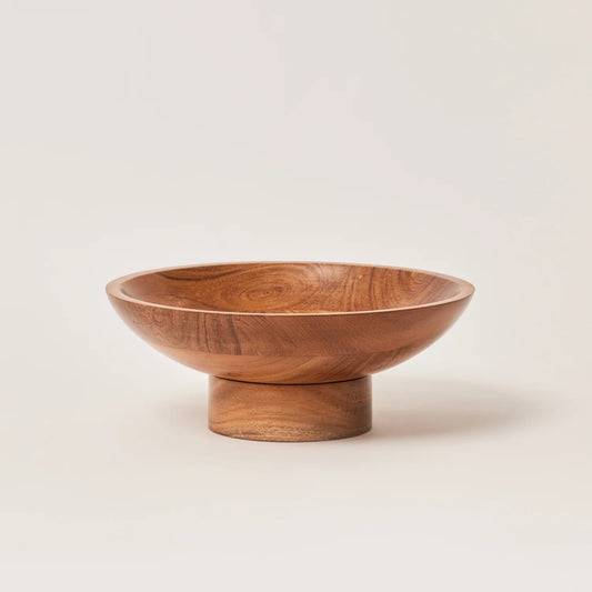 Wooden Fruit Bowl for Dining Table & Kitchen Decor