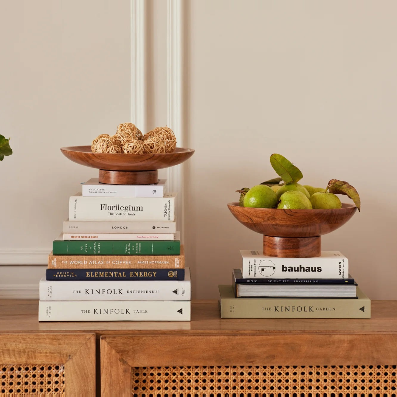 Wooden Fruit Bowl for Dining Table & Kitchen Decor